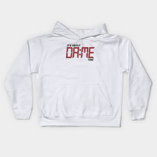 Its About Dame Time - White Kids Hoodie